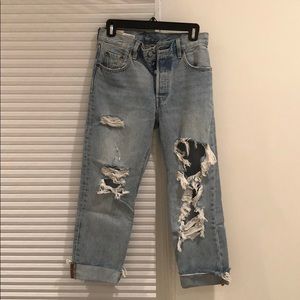 Levi 501 Denim from Aritzia - Light Wash
